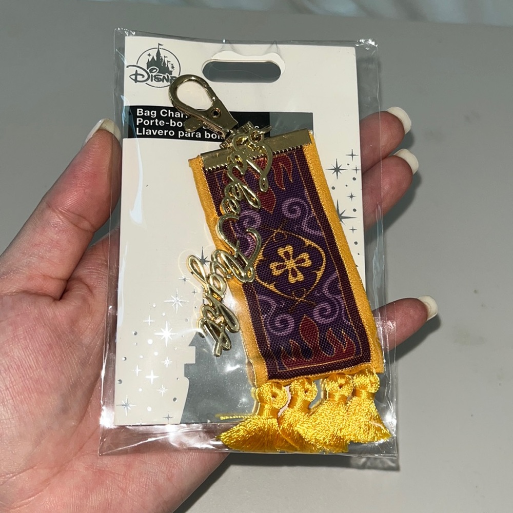 Disney’s Aladdin Magic Carpet Bag Charm Keychain